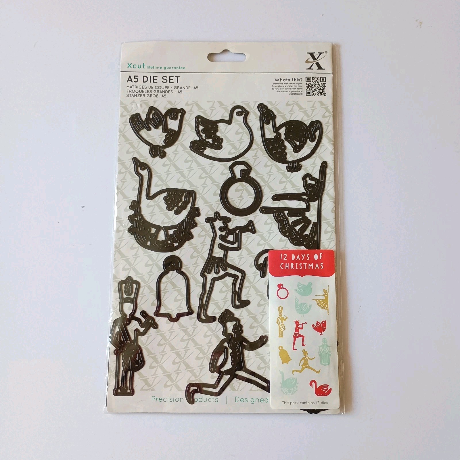 Xcut Die Set 12 Days Of Christmas 12 Dies DoCrafts  Cardmaking Discontinued Rare
