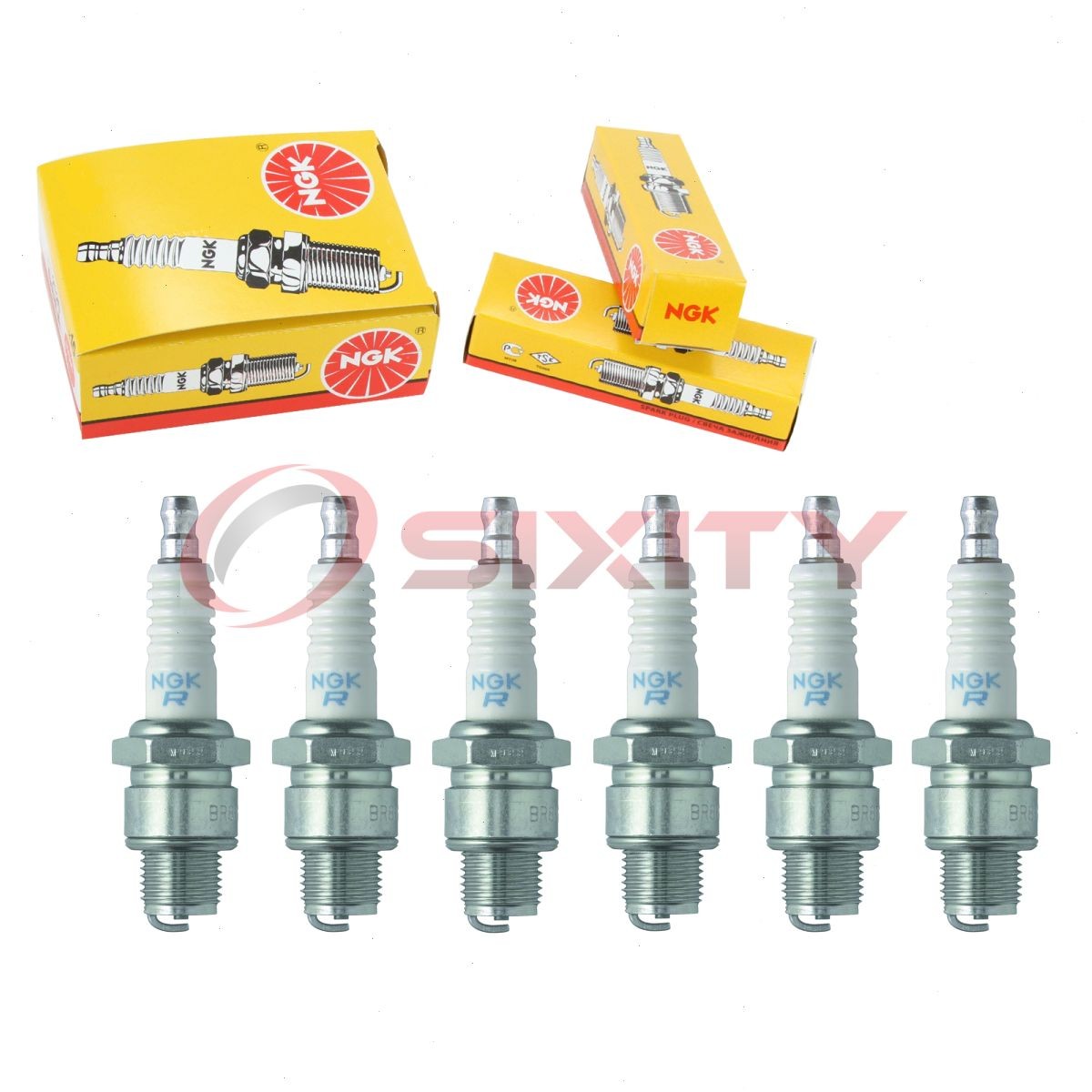 6 pc NGK 1468 BR8HS-10 BLYB Standard Spark Plugs for TR24-10 QL78C E8RC qs