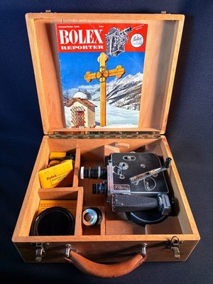 Bolex H16 Outfit With 2X Kern Lenses And Case 16mm Double perf *TESTED Working