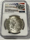 1921 Morgan NGC Graded Brilliant Unc With Toning!!!