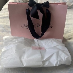 Agent Provocateur Small Pink Shopping Bag with Black Handles
