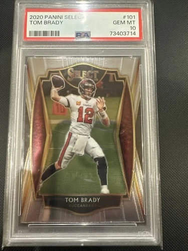 2020 Select Tom Brady Premier Level #101 Buccaneers PSA 10
