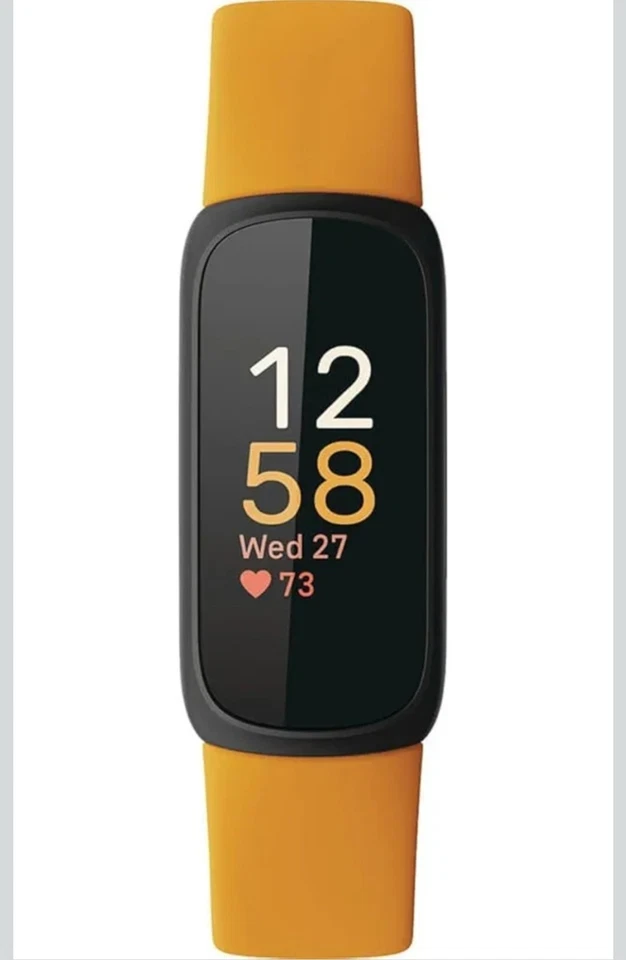 Monitor de sueño Fitbit Inspire 3 salud + fitness amarillo/naranja GPS Foto 2 de 3