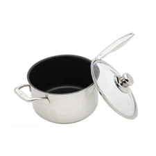 Swiss Diamond - 8" Prestige Clad Sauce Pan w/Glass Lid