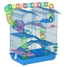 PawHut 5 Tiers Hamster Cage Small Animal Rat House Mice Mouse Habitat with