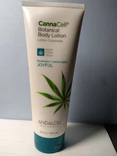 Andalou Naturals CannaCell Body Lotion, Joyful, 8 fl oz sealed