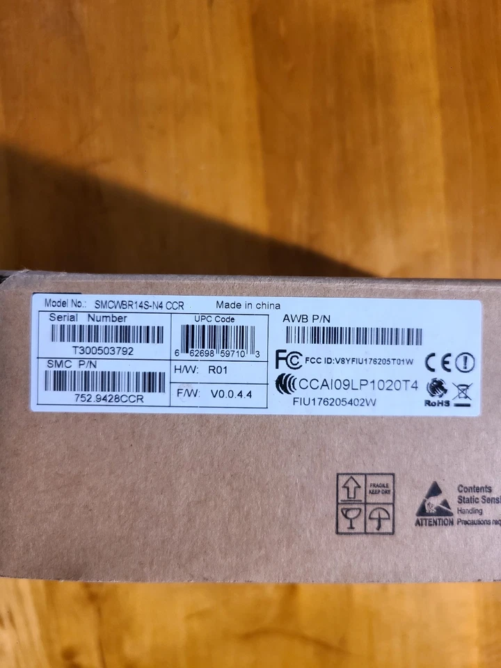 SMC Barricade 150 Mbps 4-Port 10/100 Wireless N Router SMCWBR14S-N4 -Brand New! - Image 3 of 4