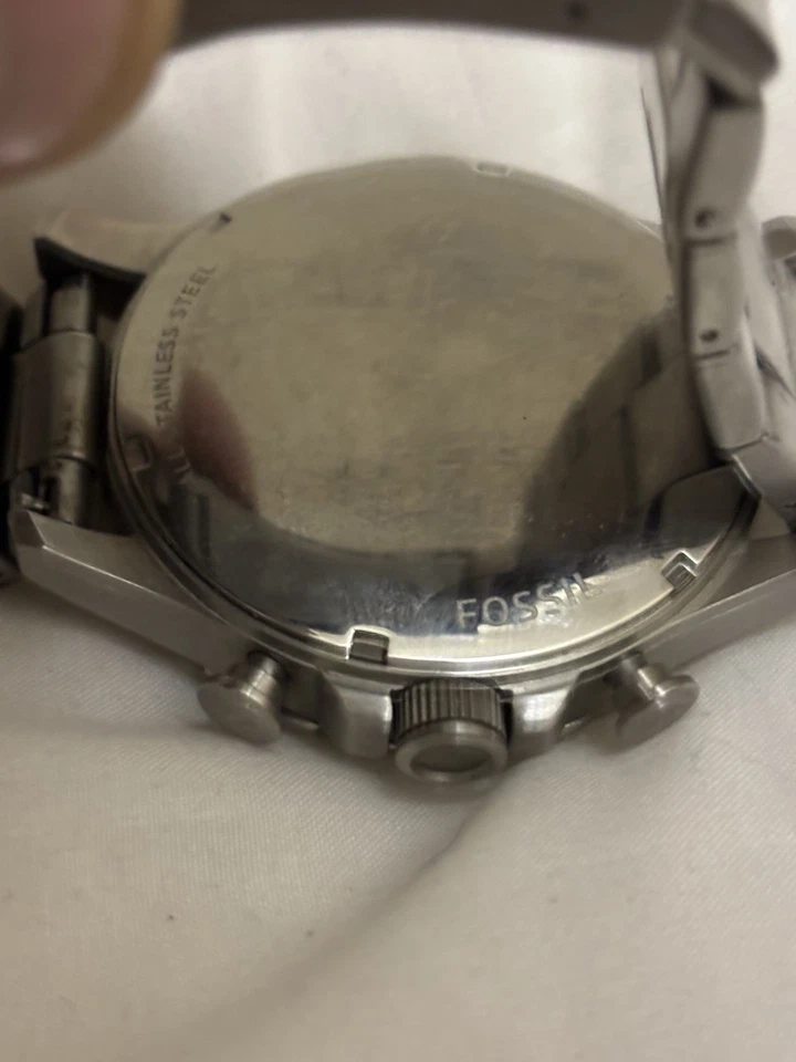 Fossil Chronograph JR509 Blue dial mens watch - Image 4 of 4