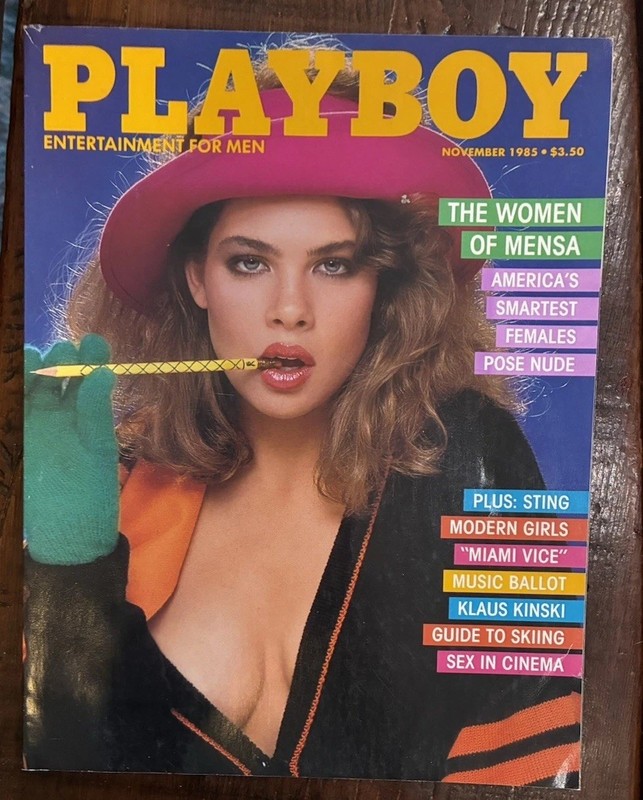 PLAYBOY Magazine NOVEMBER 1985 Mensa Women Sting Miami Vice Teri Weigel VG+++ 