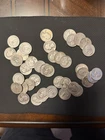 Washington American Silver Quarters - Lot of 40 90% Silver - Circulated