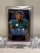 Panini Select Neon Icons Insert A.J. Brown #NI-ABR Eagles NFL Football 2023