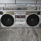 Vtg Sanyo M9860 AM/FM Cassette Recorder Boombox Tested Works 90s Ghetto Blaster