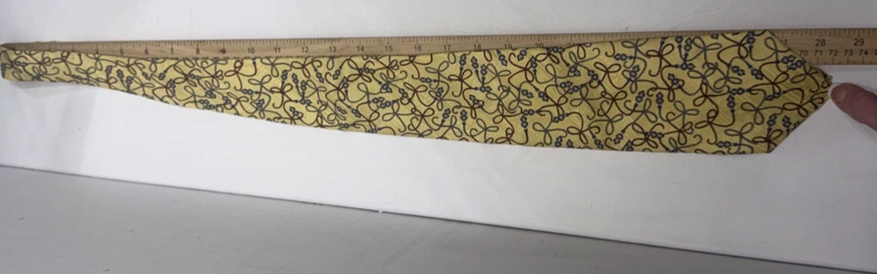 Corbata de seda clásica dinero antiguo diseñador preppy náutico Fabris Venezia hecha en Italia Foto 4 de 4