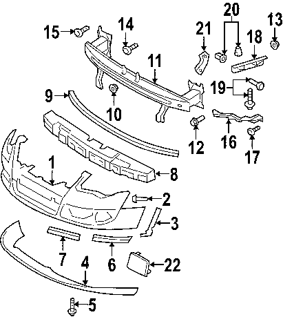 VOLKSWAGEN\AUDI N90808201 GENUINE OEM UPPER MOUNT BOLT