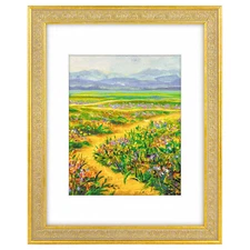 11x14 Ornate Vintage Photo Frame with White Mat for 8x10 Pictures