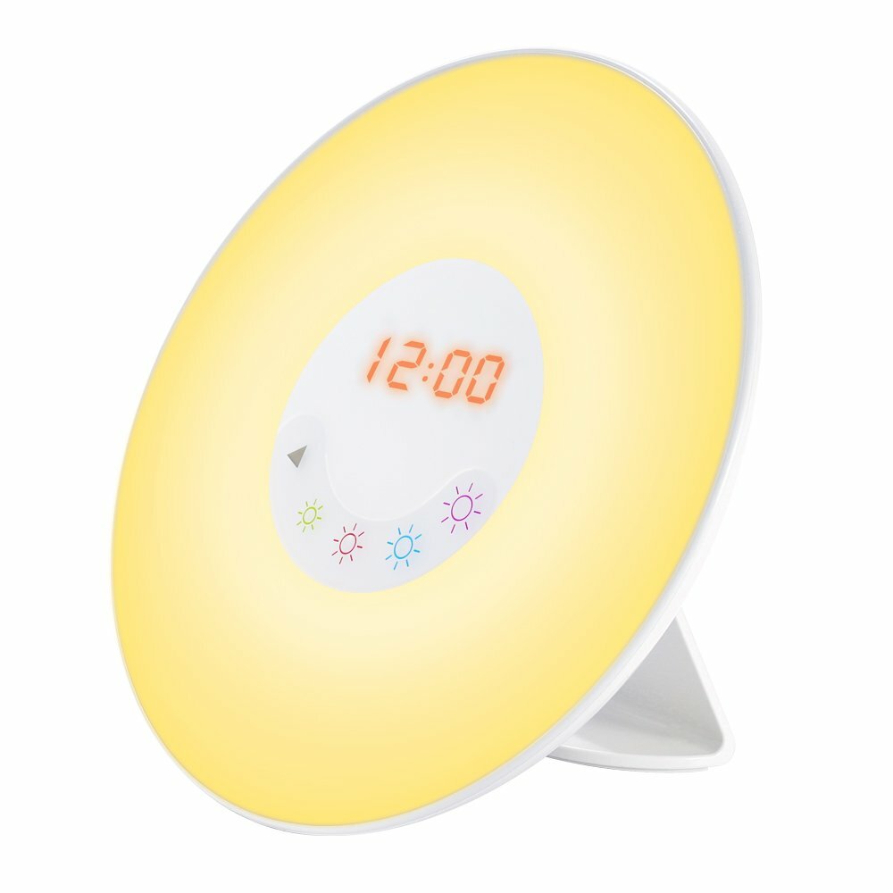 Wake Up Light Alarm Clock Sunrise Simulation FM Radio Nature Sound Touch Control