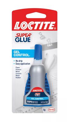Loctite Super Glue Gel Control 6 Pack Clear Adhesive for Home Office Repairs