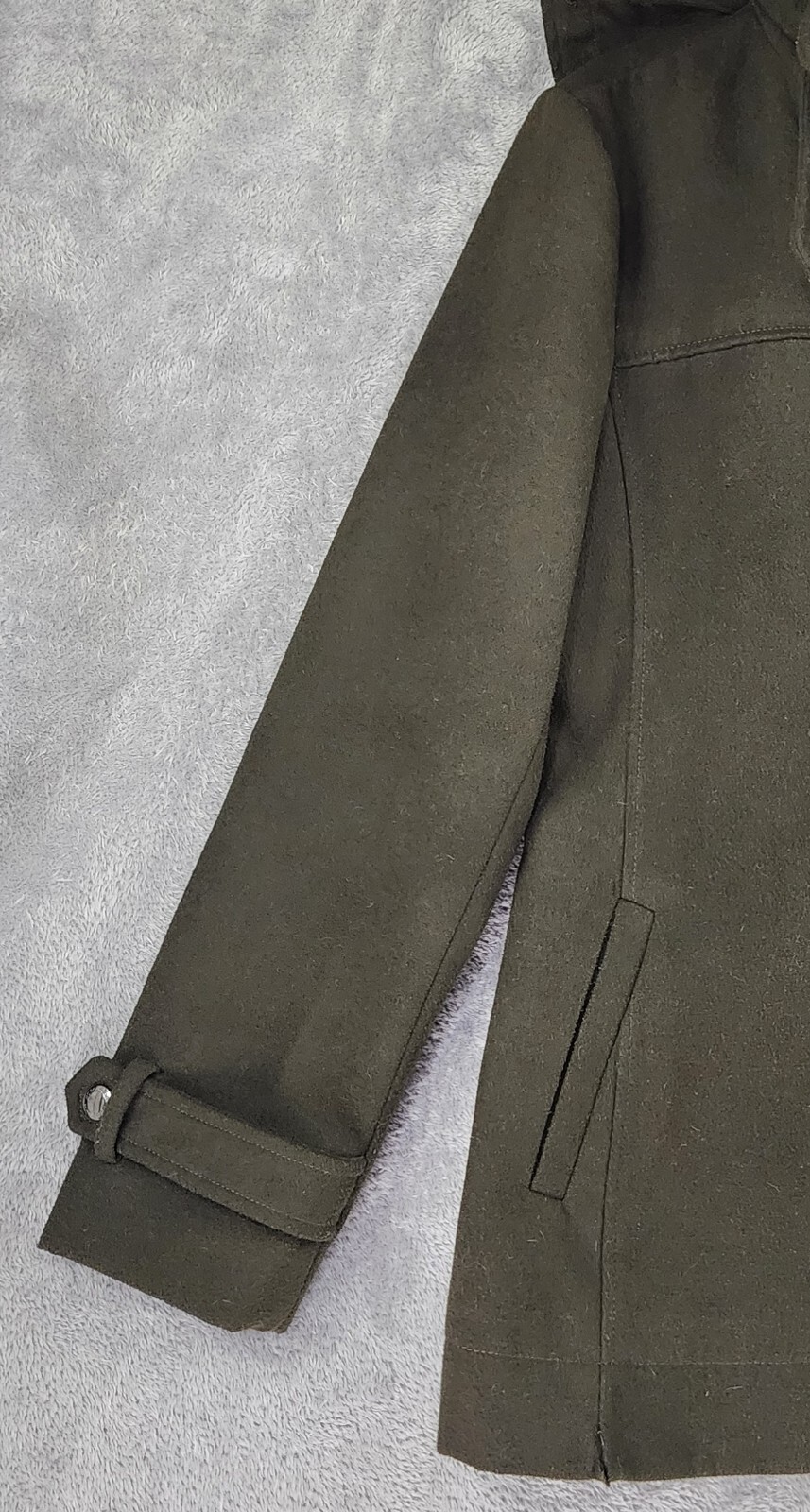 BCBGeneration Jacket Womens Large Olive Green Tog… - image 10