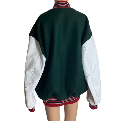 Vintage DeLong Wool Blend Varsity Letterman Jacket Shane Size XL - Picture 10 of 19
