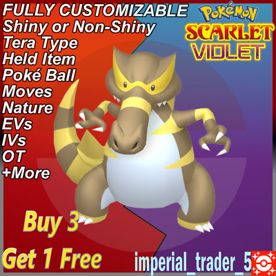 Pokémon Scarlet and Violet   Shiny Krookodile   W/ Best 6IV Customizable