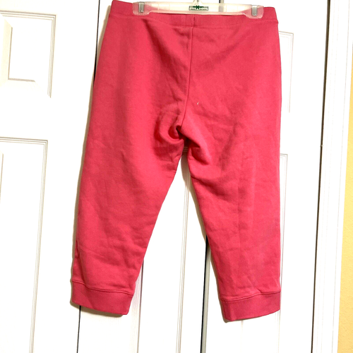 NWT~$39.00~UNDER ARMPUR~COLDGEAR~PINK~LOGO~LOOSE FIT~PANTS/CAPRI~Size YXL - Picture 5 of 7
