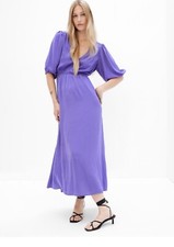 Gap Blue Iris Cutout Blouson Maxi Dress NWT SIZE XS