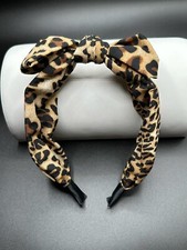 LEOPARD PRINT BOW HAIRBAND ONE SIZE FITS MOST