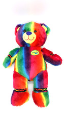 Build a Bear Crayola Rainbow Bear with Sound Box