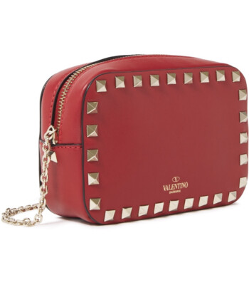 NEW Valentino Garavani Mini Camera Crossbody Bag, Leather, Red | eBay