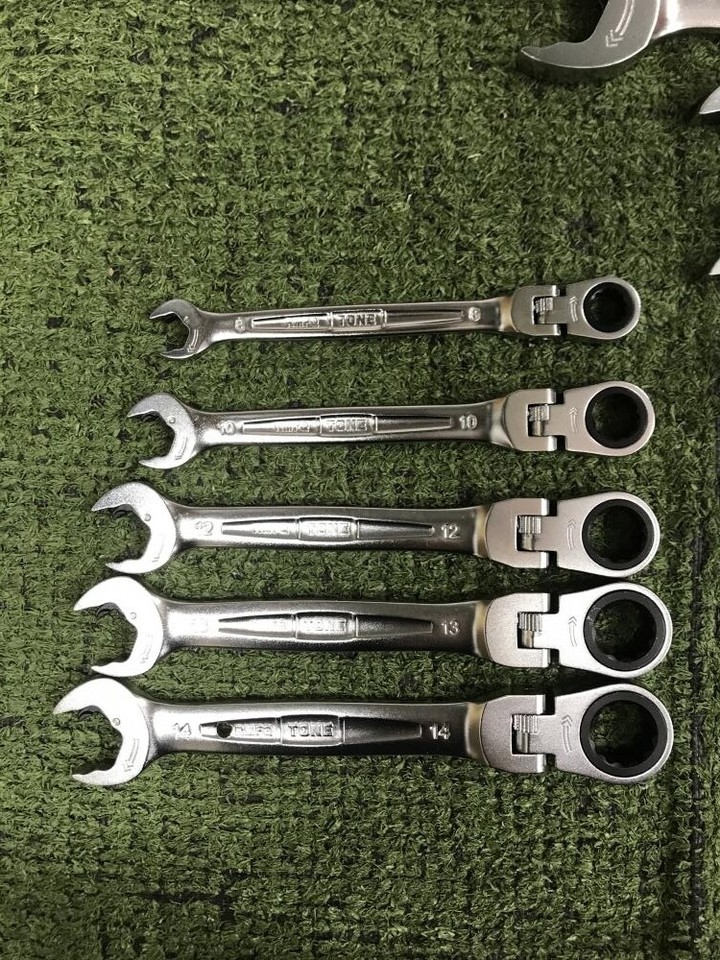 TONE RMFQ110 Swing Quick Ratchet Box Wrench Set 11 Pieces Glasses