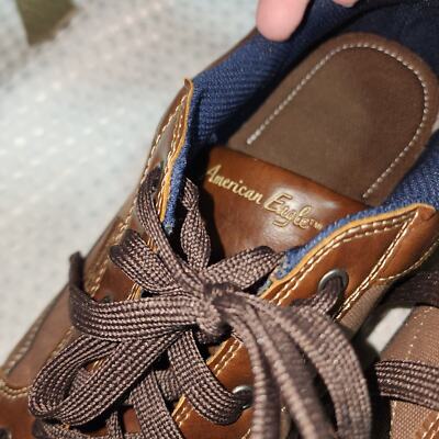 AMERICAN EAGLE EUC MENS SIZE 15 MEMORY FOAM BROWN LEATHER OXFORDS SHOES AMERICAN EAGLE EUC MENS SIZE 15 MEMORY FOAM BROWN LEATHER  main image 3