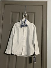 Nautica Boys 2 Piece Set size 6 Shirt And Bow