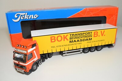 A5 83 1:50 TEKNO VOLVO FH12 FH 12 BOK TRANSPORT BV LKW WITH TRAILER MIB