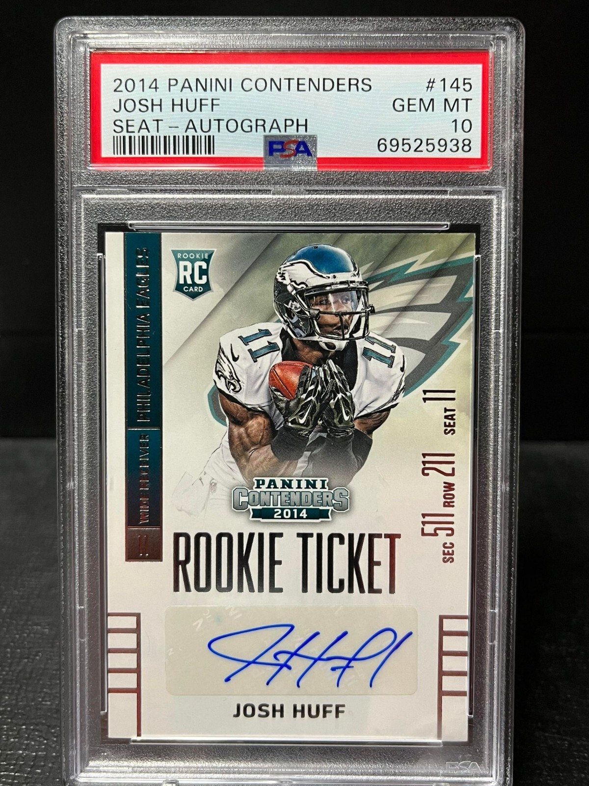 Josh Huff Panini Contenders #145 Seat-Autograph
