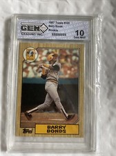 1987 topps 320 barry bonds rookie card. Error Card