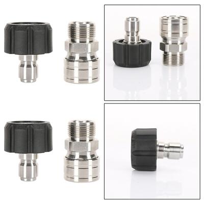 2 Stück Hochdruckreiniger Adapter, 3/8 Zoll Schnellverschluss,