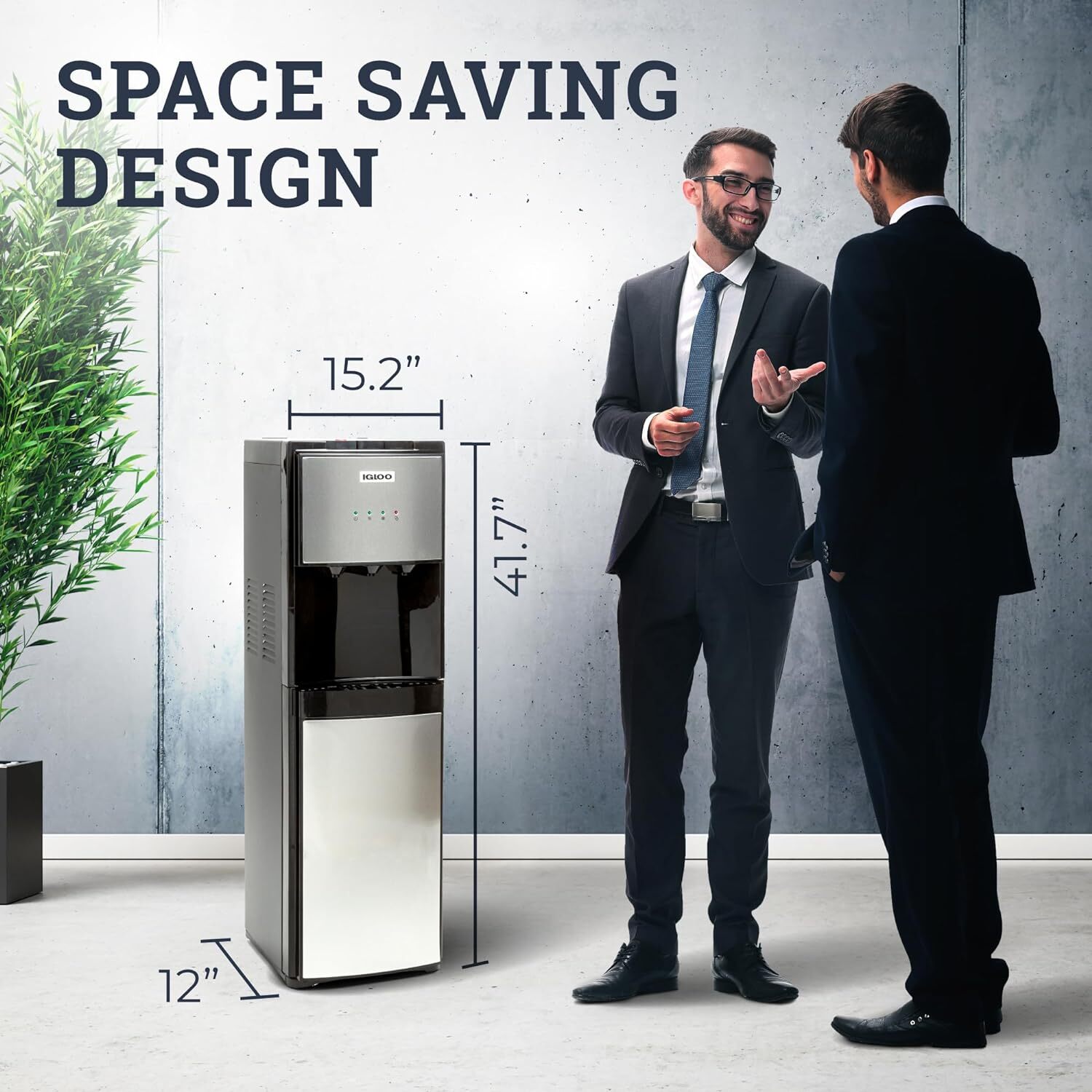 Igloo IWCBL353CRHBKS Stainless Steel Hot, Cold & Room Water Cooler