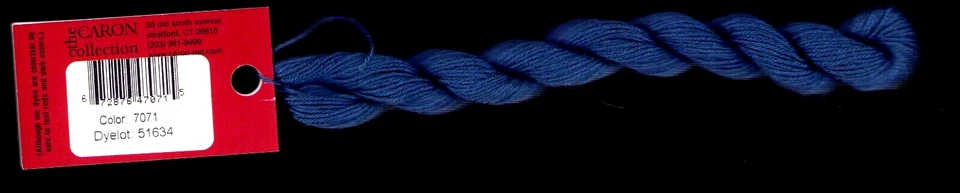 Impressions by Caron SILK & WOOL 7071 BLUE 36 yds from Italy Needlework - Image 2 of 2