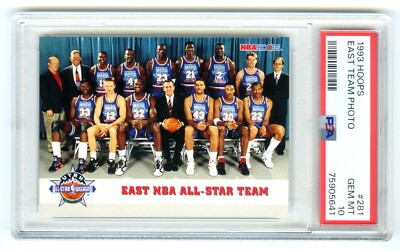 MICHAEL JORDAN~RARE POP 79~1993 HOOPS NBA EAST ALL-STAR TEAM PSA 