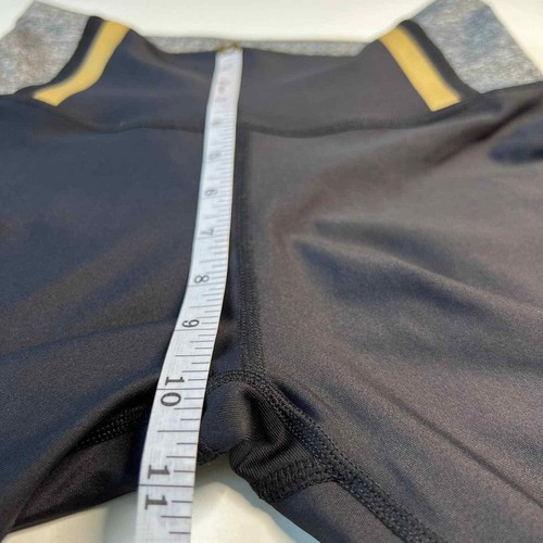 C&C California NWT Women's Black and Yellow Striped Sheer Detail Leggings Size S - Picture 7 of 8