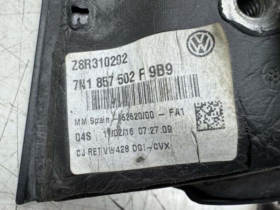 VW Sharan 7N specchio retrovisore esterno porta destra 7N1857502F originale - Immagine 2 di 2