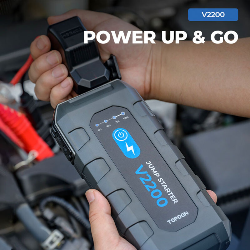 TOPDON V1500 V2200 PLUS Car Jump Starter Booster Jumper Box