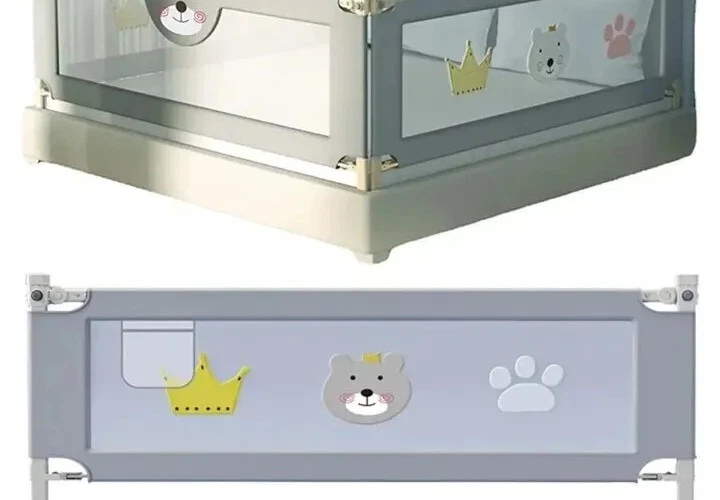 Rieles de protección ajustables para cama de bebé 2M protector de seguridad para niños pequeños Foto 2 de 4