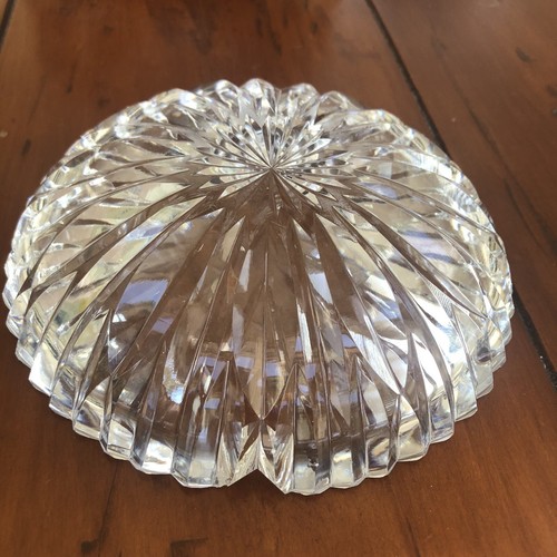 VINTAGE SIGNED WATERFORD CRYSTAL LARGE 7" ASHTRAY BOWL DISH - Picture 4 of 9
