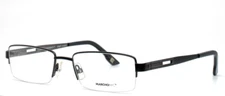 MARCHON East Side Cortland 001 Black Mens Rectangle Eyeglasses 53-18-140 B:29