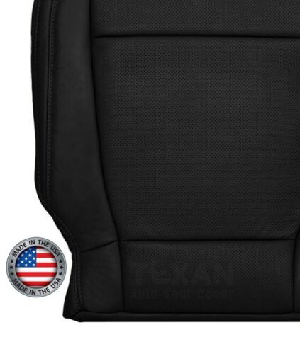 2017 2018 2019 Ford F250 Lariat 4x4 Passenger Bottom Perforated Seat Cover Black - Picture 6 of 15