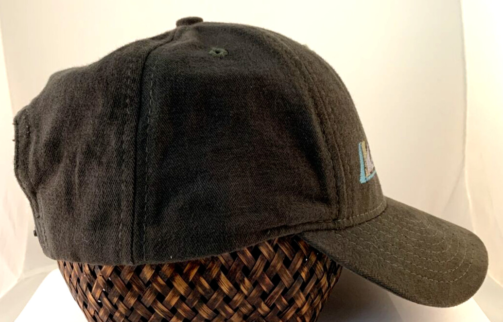 Vintage QuikSilver Surfer Snapback Hat Embroidered Logo Head Trip Green EUC