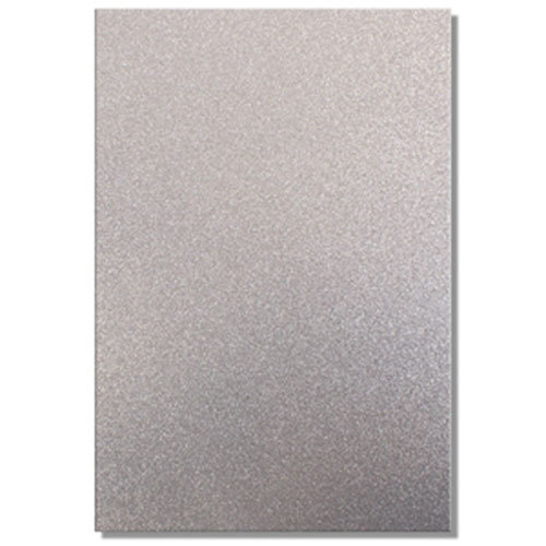2 x A4 SHEETS OF 220GSM PREMIUM DOVECRAFT SILVER GLITTER CARD
