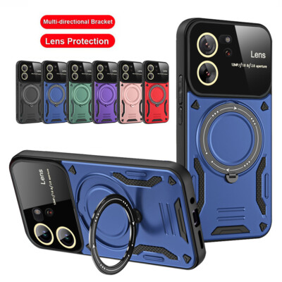 Magnetic Ring Stand Case Armor Cover For Xiaomi Mi 11T 12T 13T Pro Poco X3 NFC 
