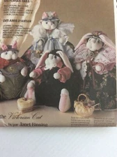 1992 McCalls 5987 Sewing Pattern Victorian Cat Janet Binning Dolls Clothes Cut